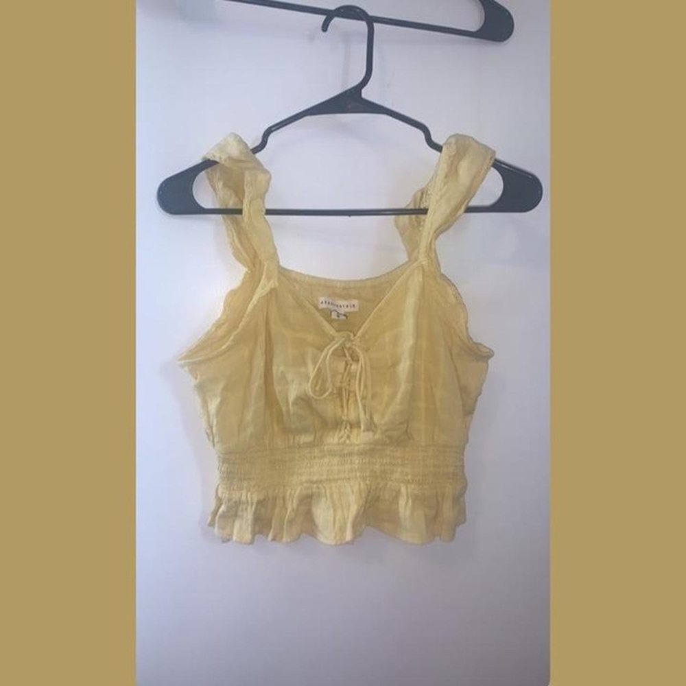 Yellow Crop Top